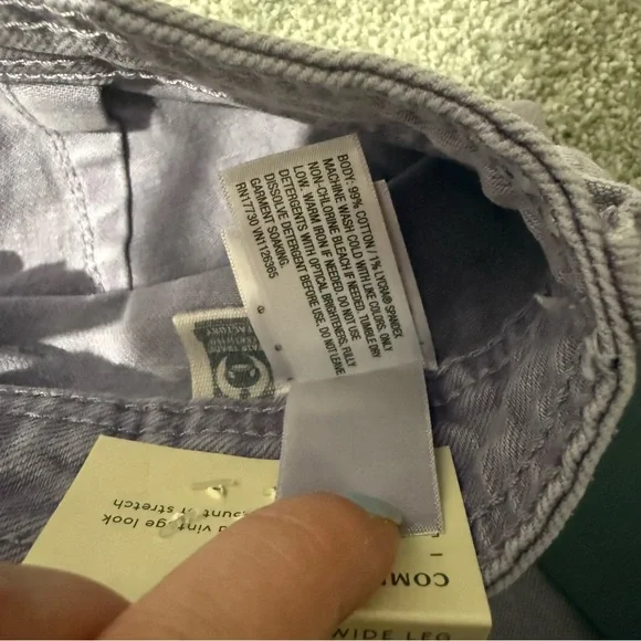 NWT Universal Thread Lavender High-Rise Sailor Wide Leg Jeans Size 4 - Picture 8 of 8